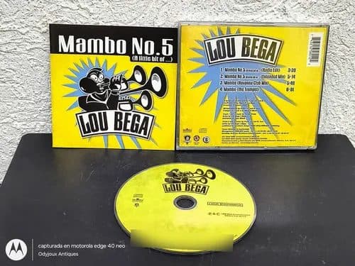 Cd Lou Bega - Mambo No.5 Disco Sencillo Bmg 1999 Mx