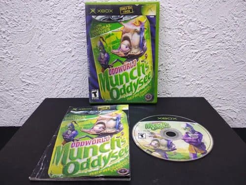 Oddworld Munch's Oddysee Xbox Clásico Completo Original — Gaming vintage, años NOW