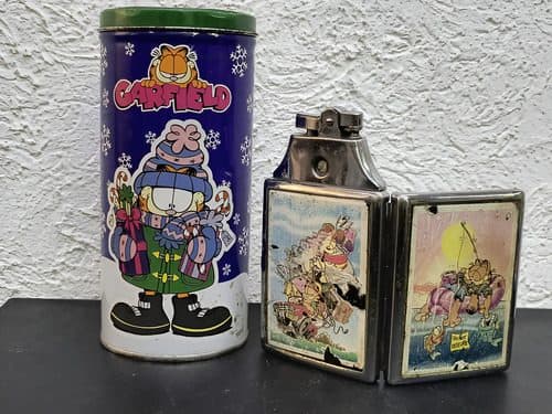 Latas Metálicas De Garfield Vintage Años 80's De Colección — Coleccionables vintage, años 80s