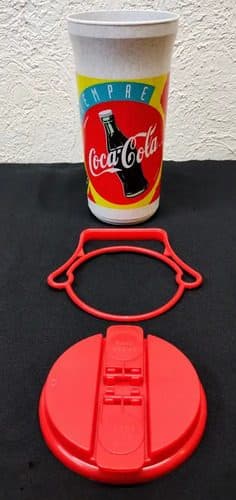 Vaso Siempre Coca Cola Vintage Retro 90's De Colección Gris Con Rojo — Coleccionables vintage, años 90s