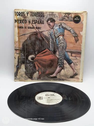 Disco Lp Toros Y Toreros México Y España Genaro Nuñez 1970 Estándar