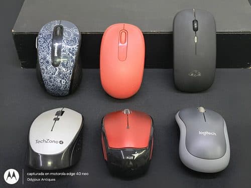 Lote Mouse Inalámbricos Microsoft Logitech 6pz Para Piezas Rojo Azul Negro