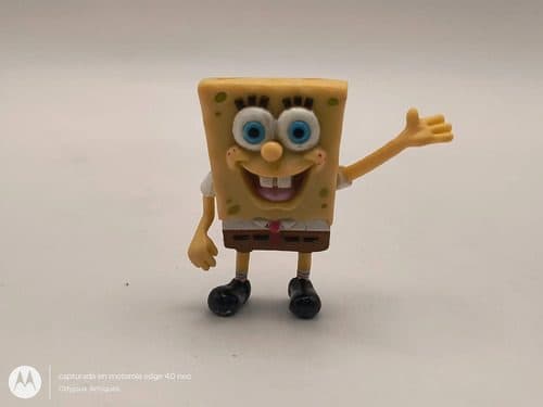 Figura Bob Esponja Retro Pvc/plástico 4cm — Coleccionables vintage