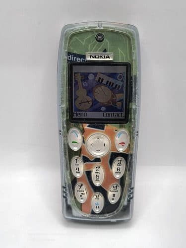 Celular Retro Nokia 3200 Clásico De Colección Telcel Vintage Gris Transparente