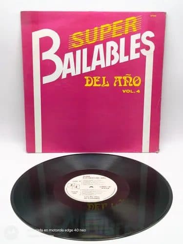 Disco Lp Acetato Super Bailables Dl Año Vol.4 Profomex 1986 Estándar — Audio vintage, años 80s