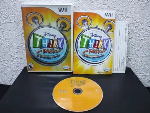 Disney Think Fast Ultimate Trivia Showdown Wii Completo Orig — Coleccionables vintage, años NOW