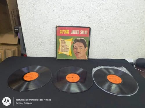 Disco Lp Acetato Album De Oro Javier Solis 3-pack Cbs 1969 Edición Limitada