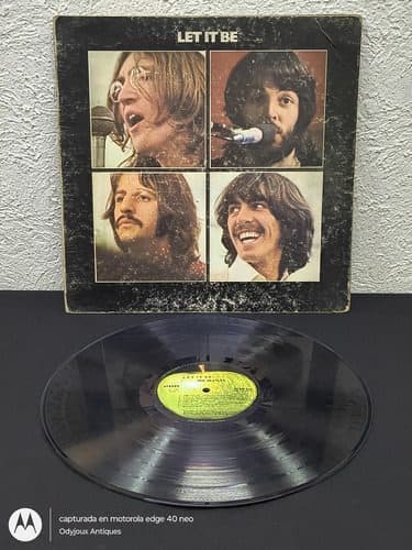 The Beatles - Let It Be Vinyl Lp Vinilo 1975 Emi Capitol Estándar
