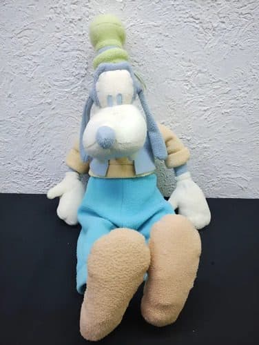 Peluche Goofy Tribilin Suave Disney Vintage 48cm Original Azul Claro Con Beige Y Verde — Coleccionables vintage, años 90s