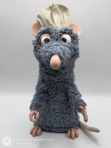Peluche Remy Ratatouille Sonido/mov Disney Pixar 2008 Retro Azul Acero