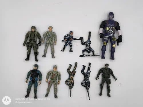 Lote Figuras D Acción Soldados Guerra Militar Y Policía 10pz