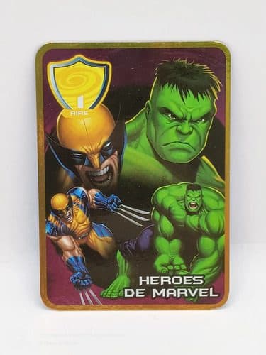 Tarjeta Marvel Marinela Heroes De Marvel Amarilla #1 Aire