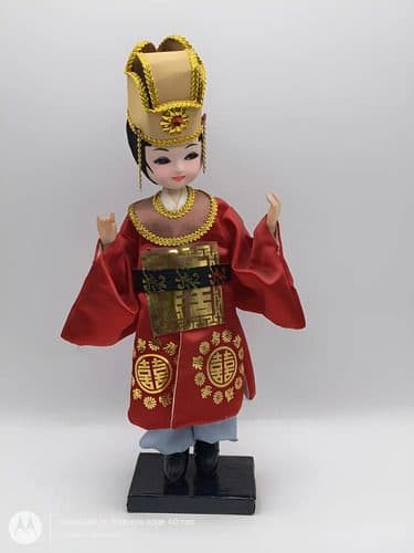Muñeca Nativa Coreana De Colección Vintage Años 80's 28cm