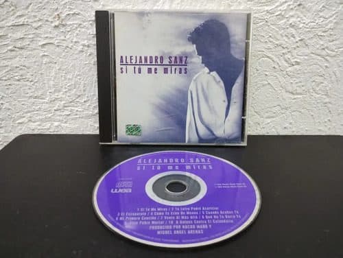 Cd Alejandro Sanz - Si Tú Me Miras Wea 1993 Original Estándar — Audio vintage, años 90s