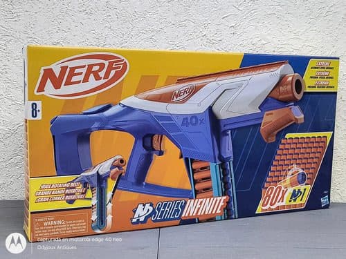 Lanzadardos Nerf N Series Infinite 80 Dardos En Caja Orignal Azul