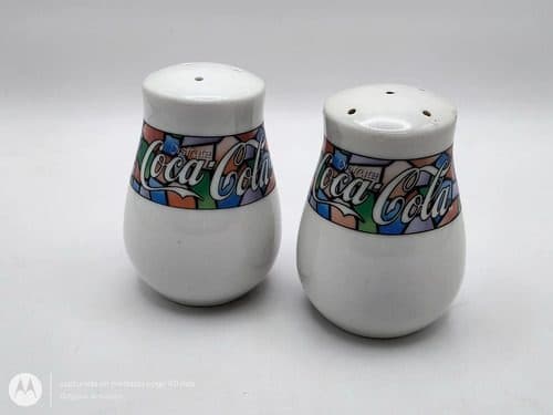 Coca Cola Salero Y Pimentero De Colección Retro Original Multicolor — Coleccionables vintage