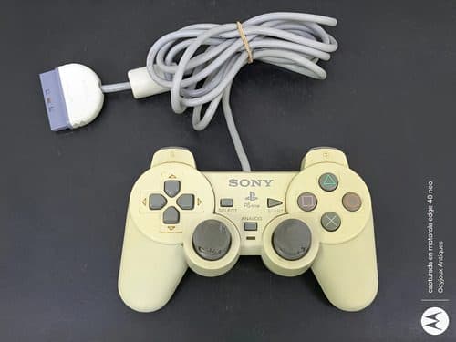 Control Joystick Ps One Análogo Playstation Con Detalle Orig Blanco — Gaming vintage, años 90s