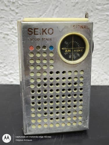 Mini Radio Antiguo Seiko Solid State Signal Am Transist 60's
