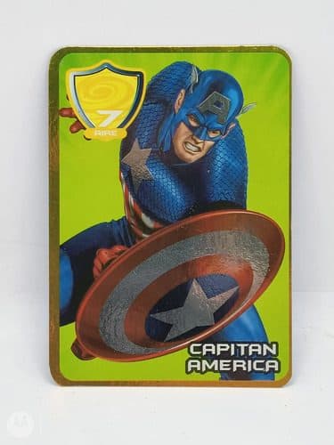 Tarjeta Marvel Marinela Capitan America Amarilla #7 Aire2009 — Coleccionables vintage, años NOW