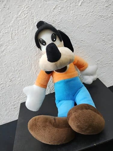Peluche Goofy Tribilin Walt Disney Ed. Clasica Vintage 40cm Naranja