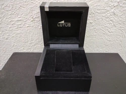 Caja / Estuche De Reloj Marca Lotus Usado Original Negro