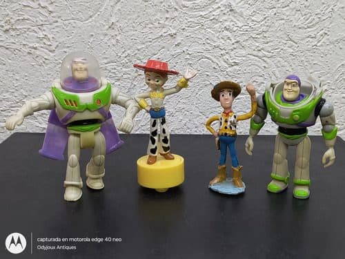 Lote 4 Figuras Toy Story Disney Buzz Jessy Woody Año 2000 — Coleccionables vintage, años NOW