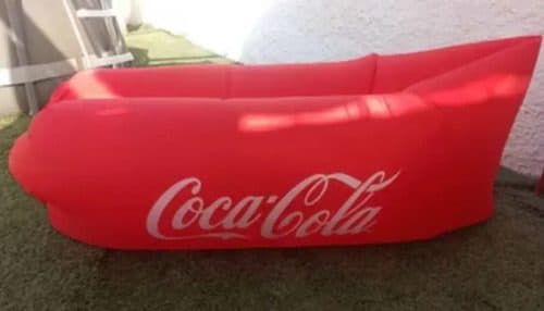Sillón Inflable Coca Cola De Aire Tipo Tina Sillón 2.40x70cm Rojo — Coleccionables vintage, años 90s