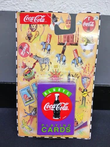 Coca Cola Mini Playing Cards Vintage Mini Juego Cartas 90's Morado