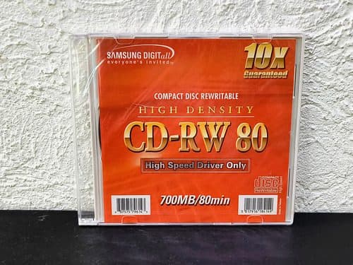 Cd-rw 80 High Speed Regrabable 700mg/80min Samsung Digital