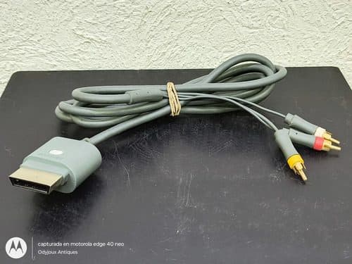 Cable Av Para Xbox 360 Microsoft Usado Original