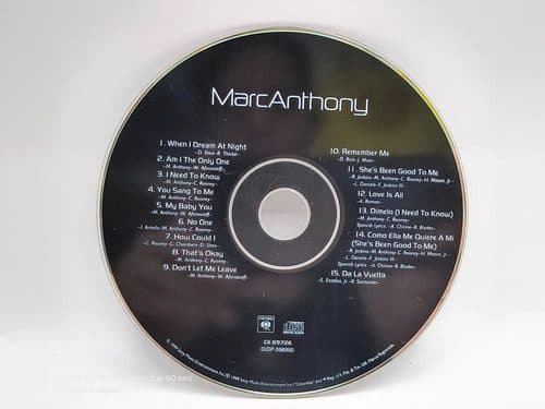 Cd Marc Anthony - Homónimo Año 1999 Usa Solo Disco Original Estándar — Audio vintage, años 90s