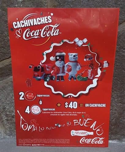 Afiche/cartel Coca Cola Cachivaches Navideños Año 2006
