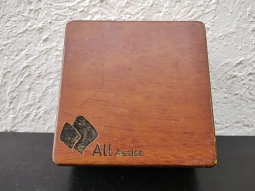 Caja/estuche De Madera Para Reloj/joyería Vintage Original Caoba — Coleccionables vintage