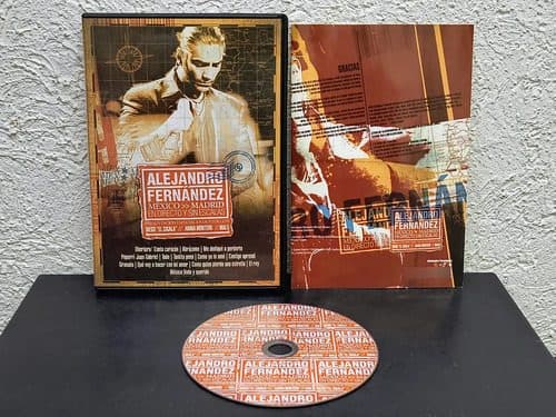 Dvd Alejandro Fernández-méxico Madrid En Directo Sin Escalas Estándar