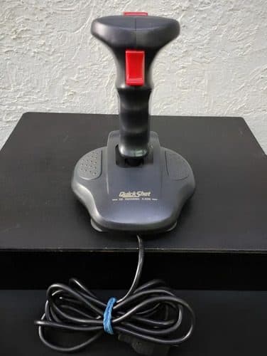 Joystick Quick Shot Mod.qs-130f Vintage Colección Sega/atari Negro