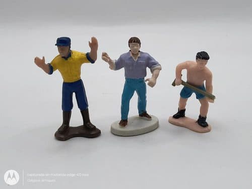Lote Figuras Vintage 3pack Hombres Diferentes Trabajos 90's