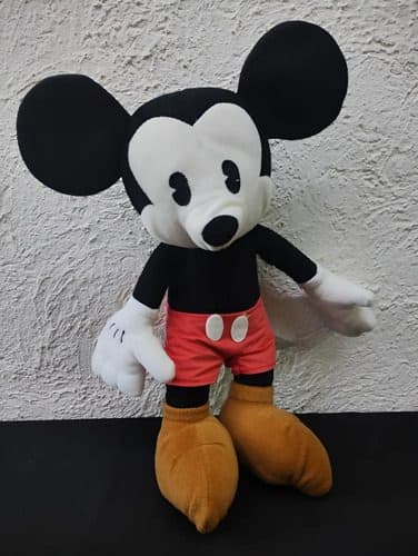Peluche Mickey Mousse Vintage Retro Clásico Disney Original Rojo Con Café Y Negro — Coleccionables vintage, años 90s