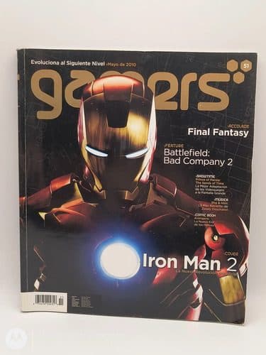 Revista Gamers 51 Año 5 No.51 Abril 2010 Iron Man 2 Póster — Coleccionables vintage, años NOW