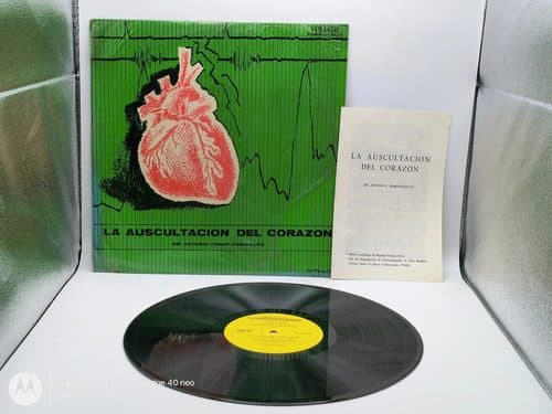 Disco Lp La Auscultación Del Corazón Dr A. César Domínguez Estándar — Audio vintage