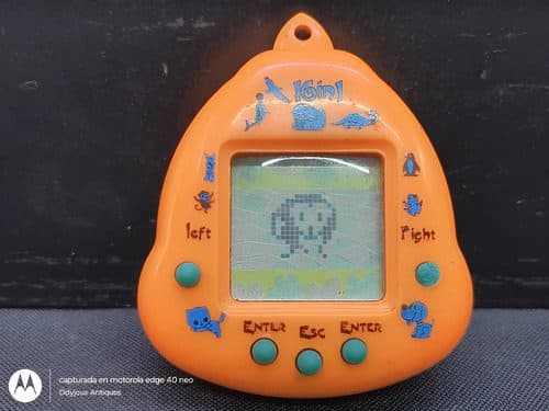 Mascota Virtual De Juguete 16 En 1 Tamagotchi Usado Detalle Naranja — Coleccionables vintage, años NOW