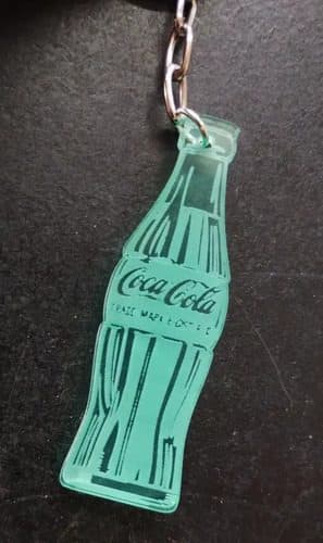 Llavero Coca Cola En Forma De Botellita Trade Mark Bottle — Coleccionables vintage