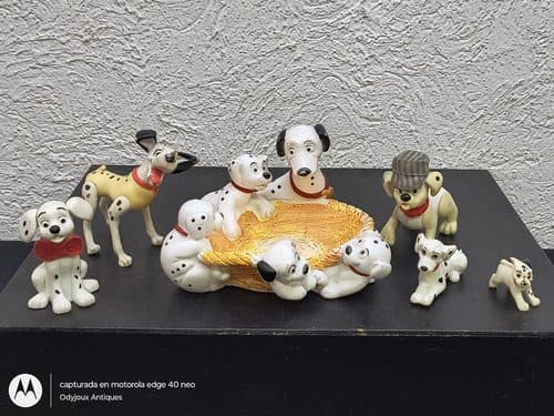Lote 6 Figuras Disney 101 Dálmatas Vintage De Colección — Coleccionables vintage, años 90s