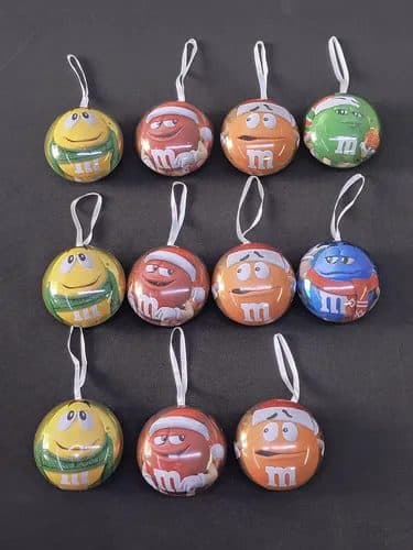 Lote Esferas Metálicas M&m's De Colección Cajas Vacías 11pz Colores Lote Esferas Metálicas M&m's De Colección Solo Cajas Vacías 11-pack Original