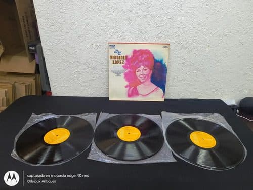 Disco Lp Acetato Lo Mejor De Virginia Lopez 3-pack Rca 1964 Edición Limitada