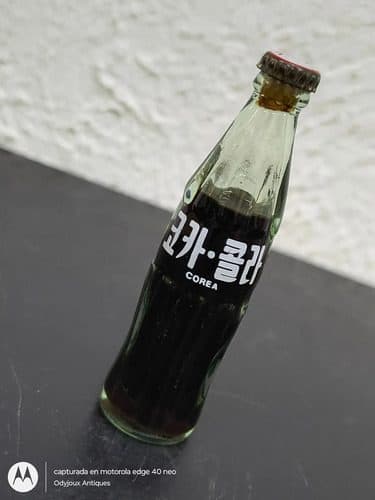 Mini Botella Vintage Coca Cola Corea 8cm Retro 90's