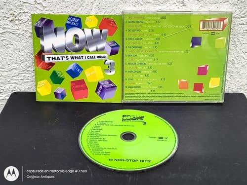 Cd Now 3 That's What I Call Music 1996 Emi Bon Jovi Queen Edición Limitada — Audio vintage, años 90s